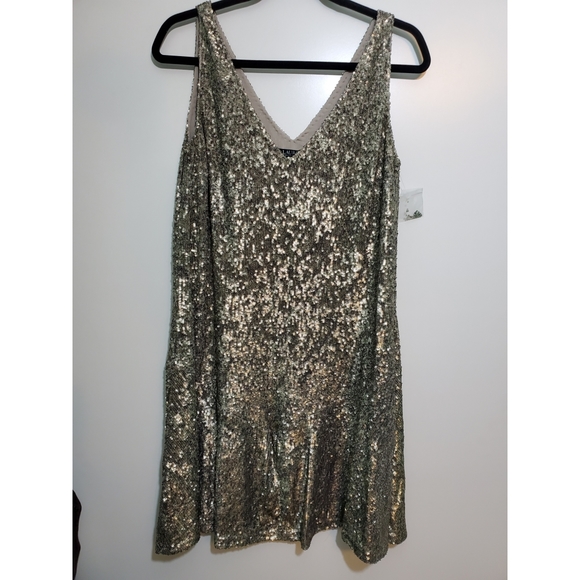 lauren sleeveless sequin mini dress Polo Ralph Lauren